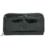 Chanel Coco Mark Black Patent Leather Wallet  (Pre-Owned)