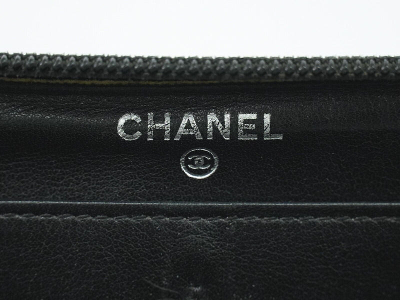 Chanel Coco Mark Black Patent Leather Wallet  (Pre-Owned)