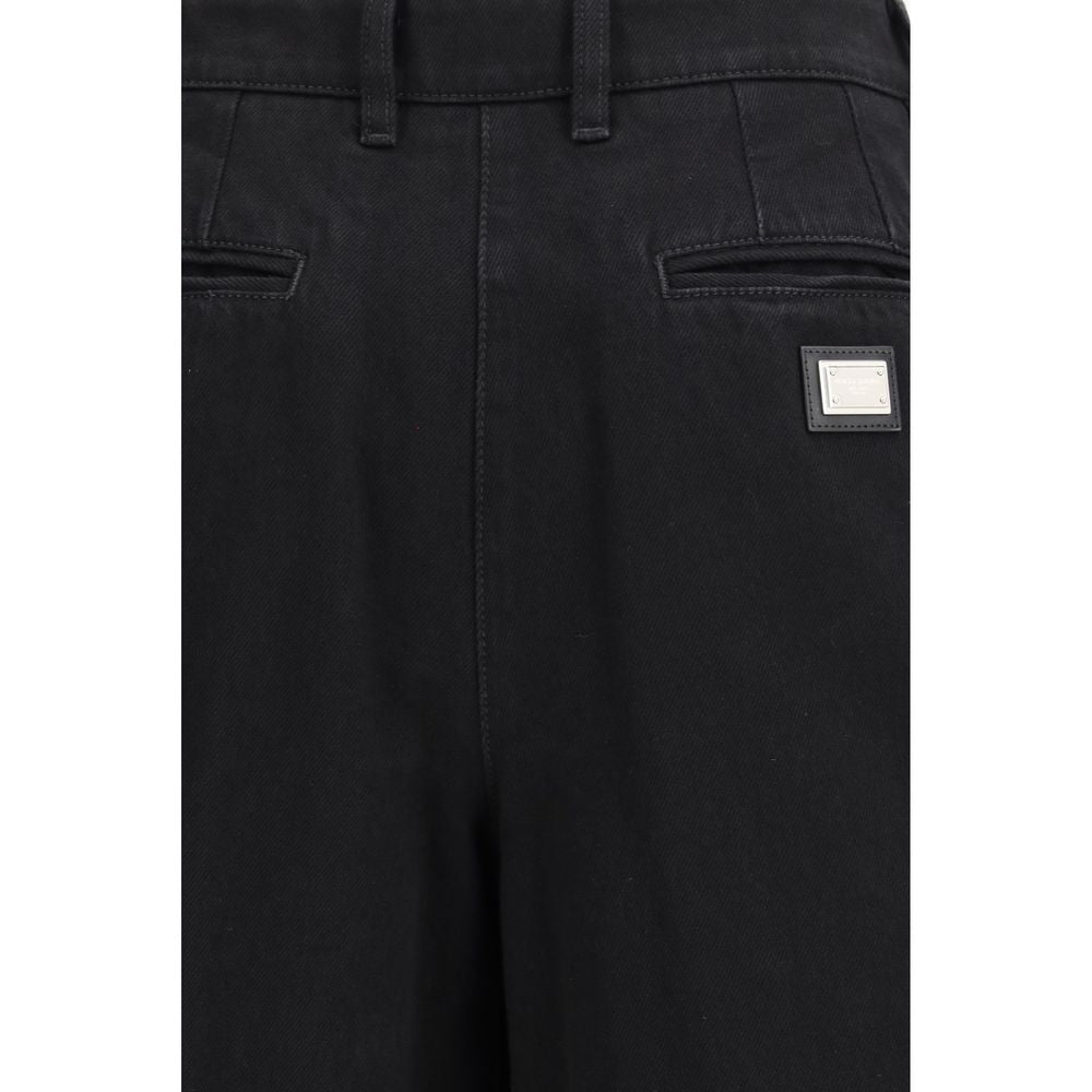 Dolce & Gabbana Black Cotton Jeans Women's Denim