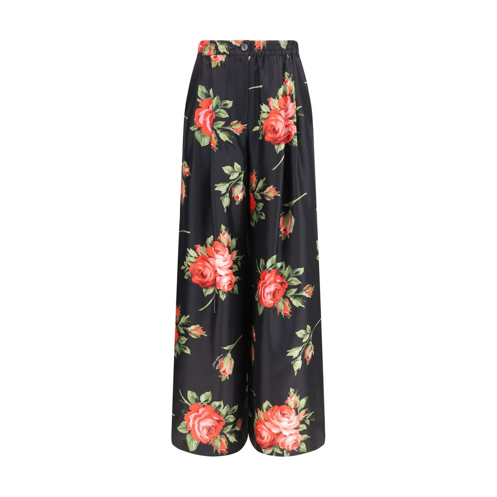 Dolce & Gabbana Multicolor Silk Casual Women's Pants