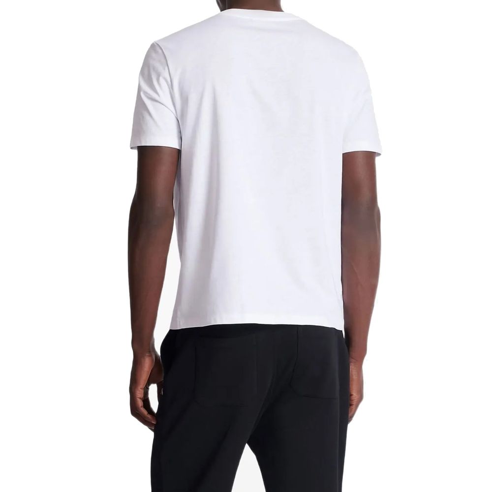 Balmain White Cotton Men's T-Shirt
