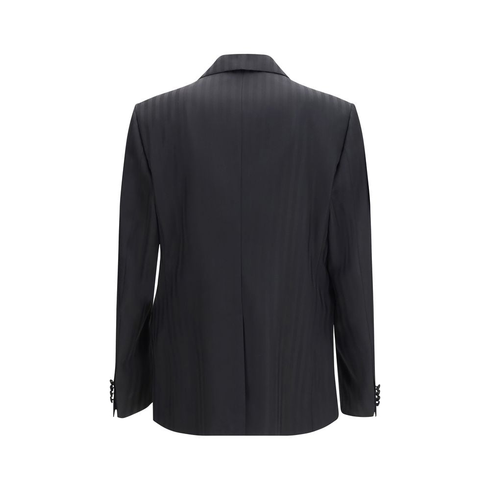 Dolce & Gabbana Black Wool Oves Aries Men's Blazer