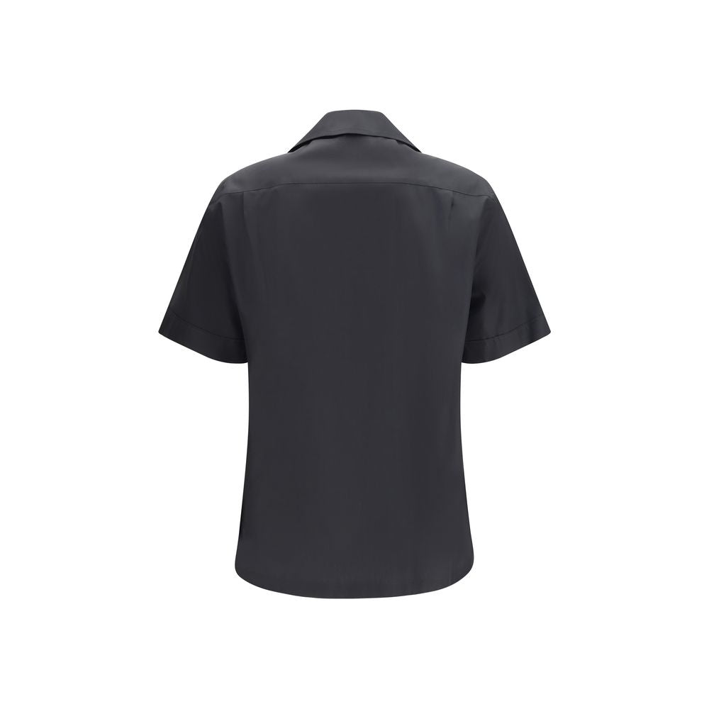 Dolce & Gabbana Black Cotton Shortsleeve Men's Shirt