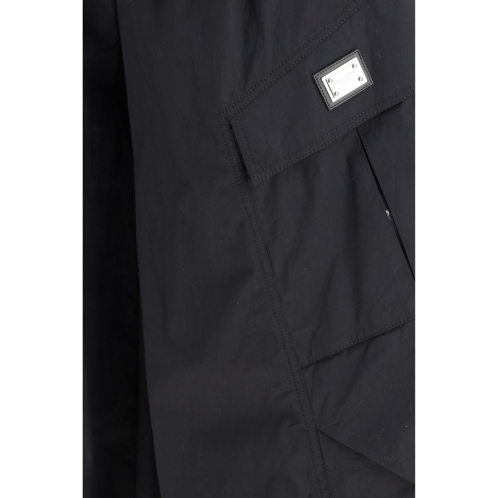 Dolce & Gabbana Black Cotton Cargo Men's Pants