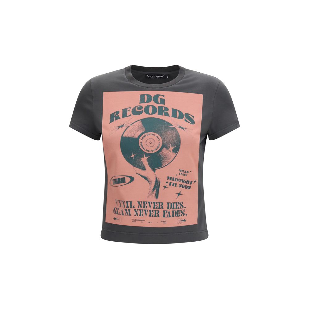 Dolce & Gabbana Gray Cotton Women's T-Shirt