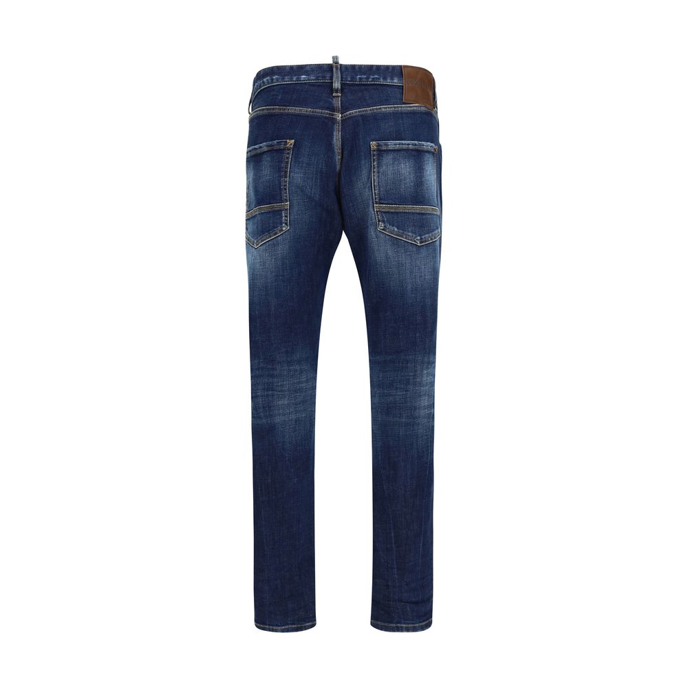 Dsquared² Blue Cotton Jeans Men's Denim