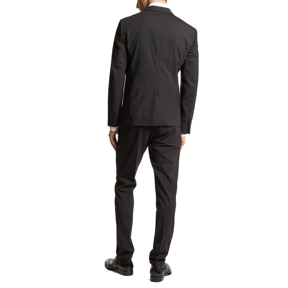 Dsquared² Black Elastane Two-Piece Men's Suit