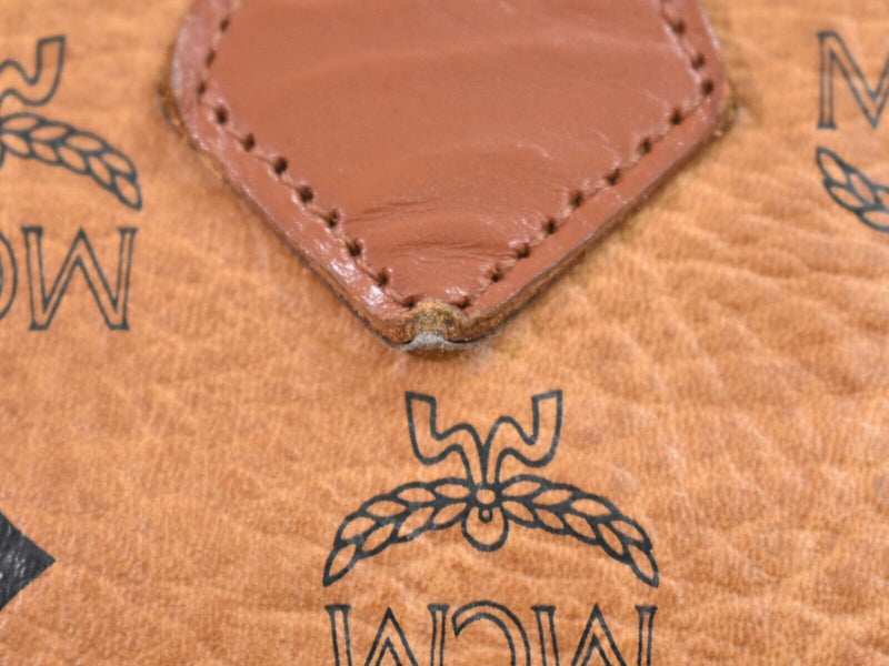 MCM Visetos Stark Brown Leather Handbag (Pre-Owned)