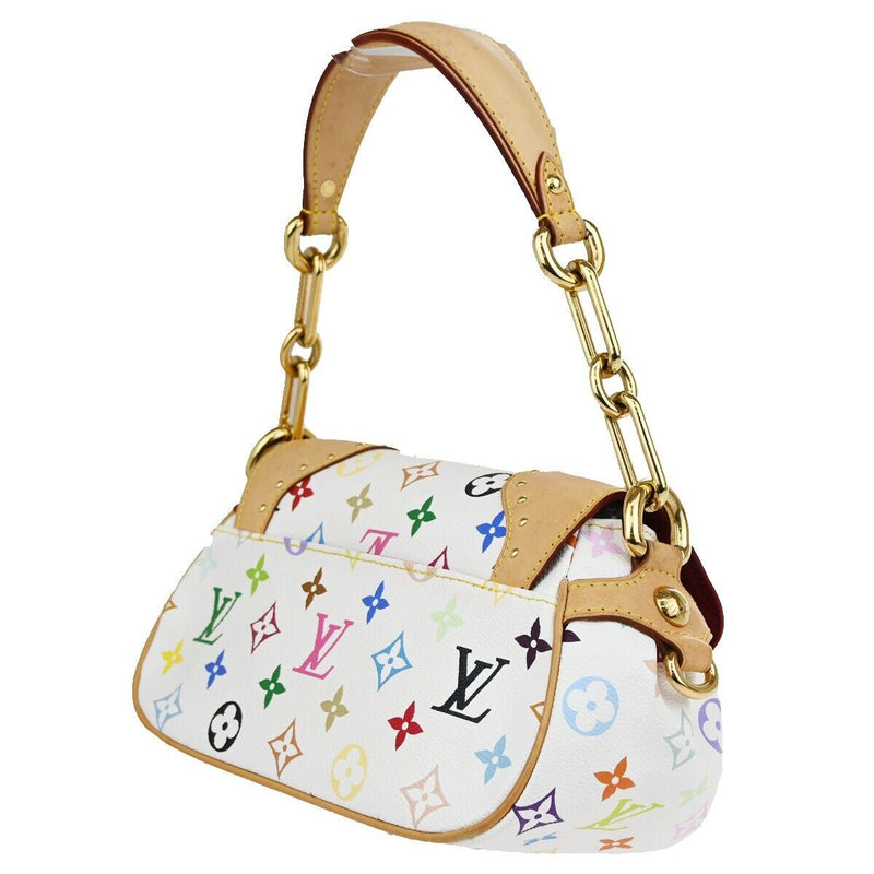 Louis Vuitton Marilyn White Canvas Handbag (Pre-Owned)