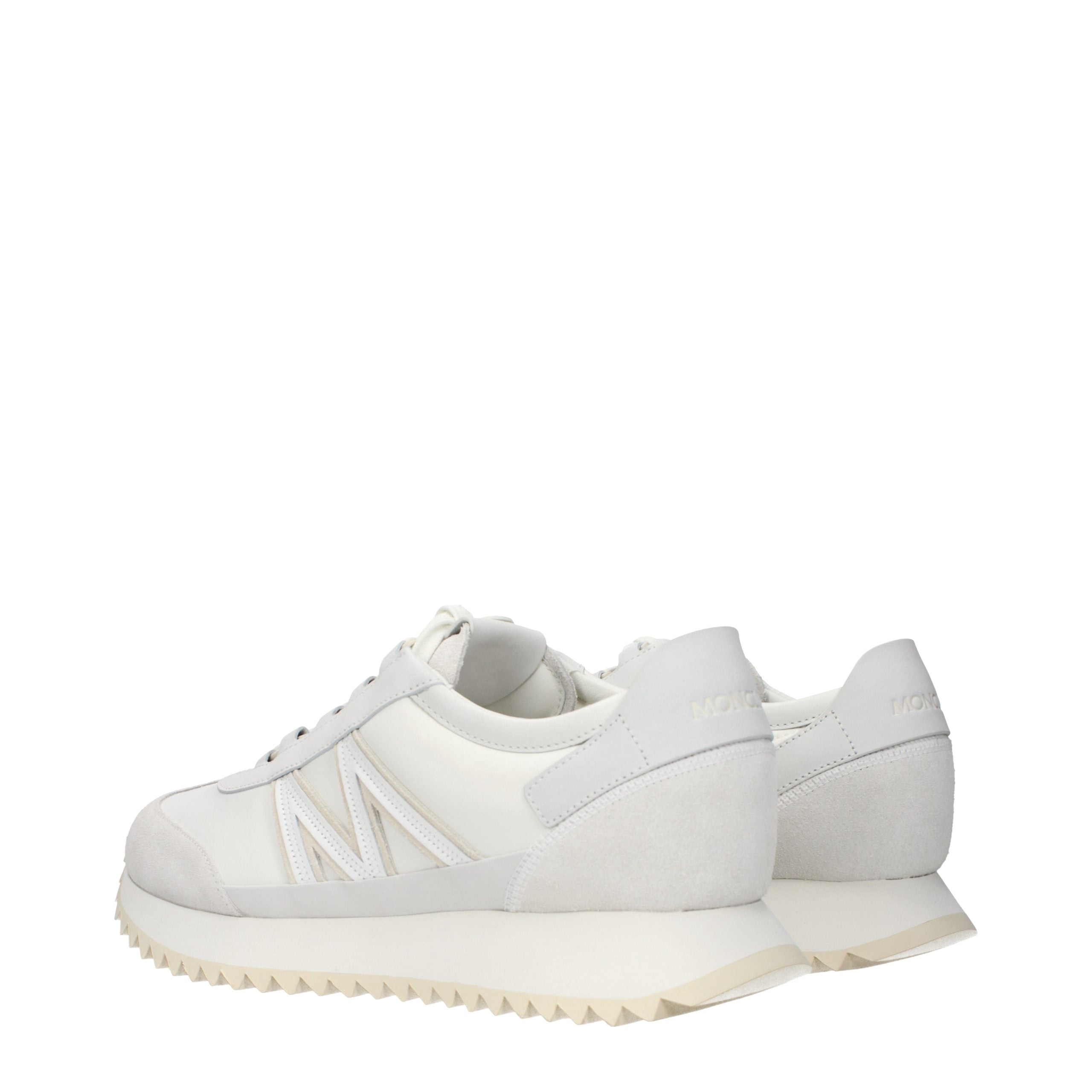 Moncler White Leather Athletic Men's Sneakers