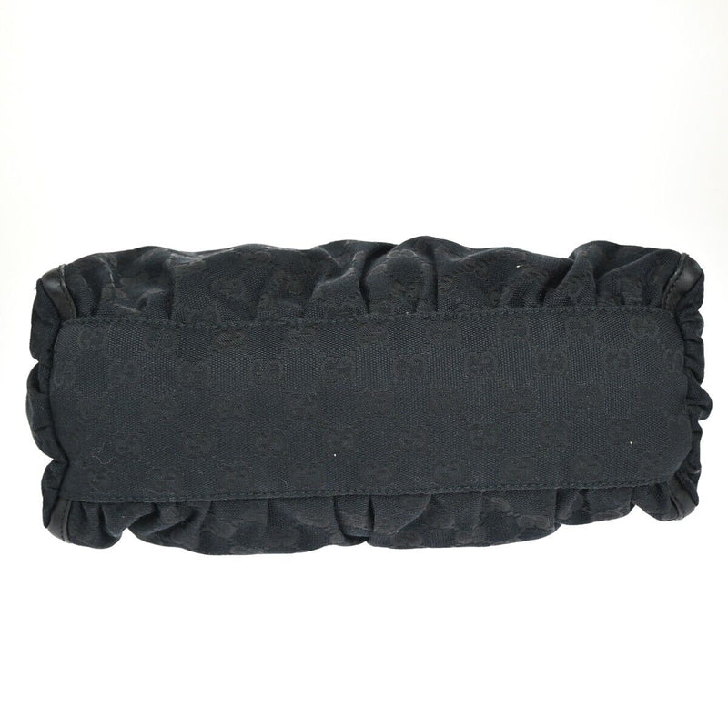 Gucci Abbey Navy Canvas Handbag (Pre-Owned)