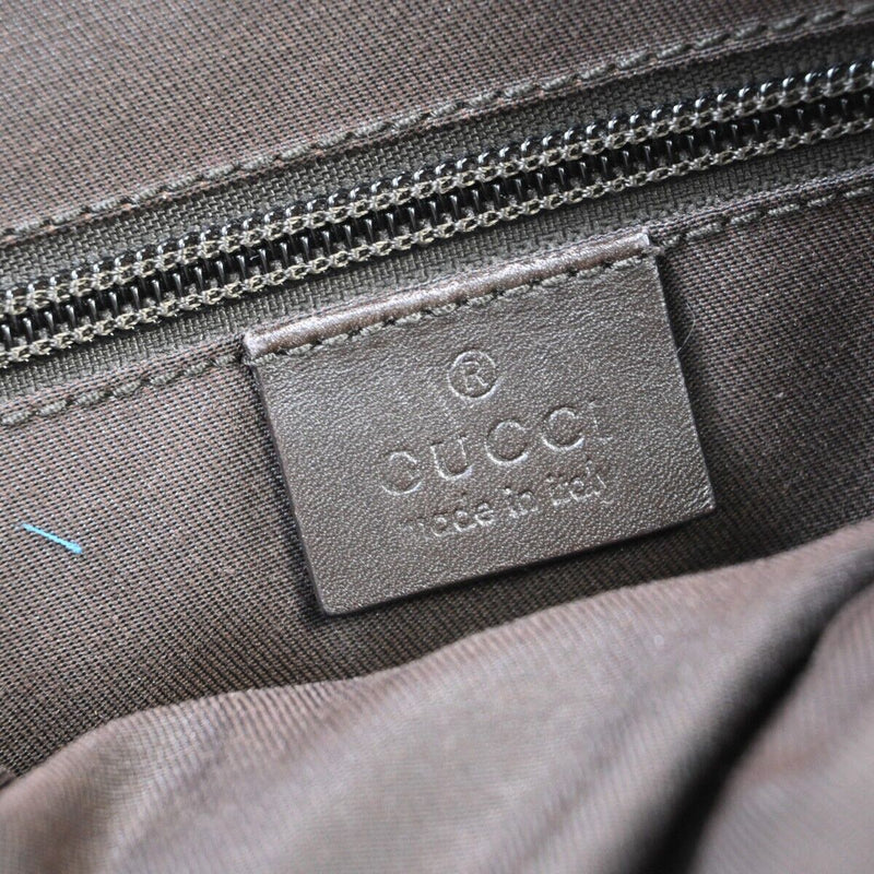 Gucci Gg Canvas Brown Canvas Shoulder Bag (Pre-Owned)