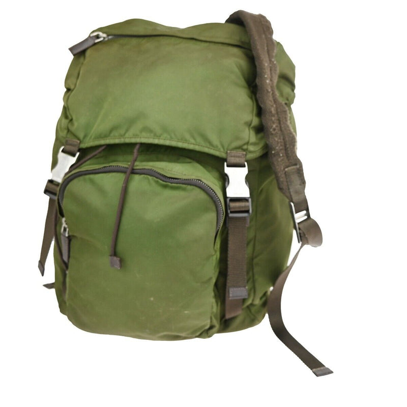 Prada Khaki Synthetic Backpack Bag (Pre-Owned)