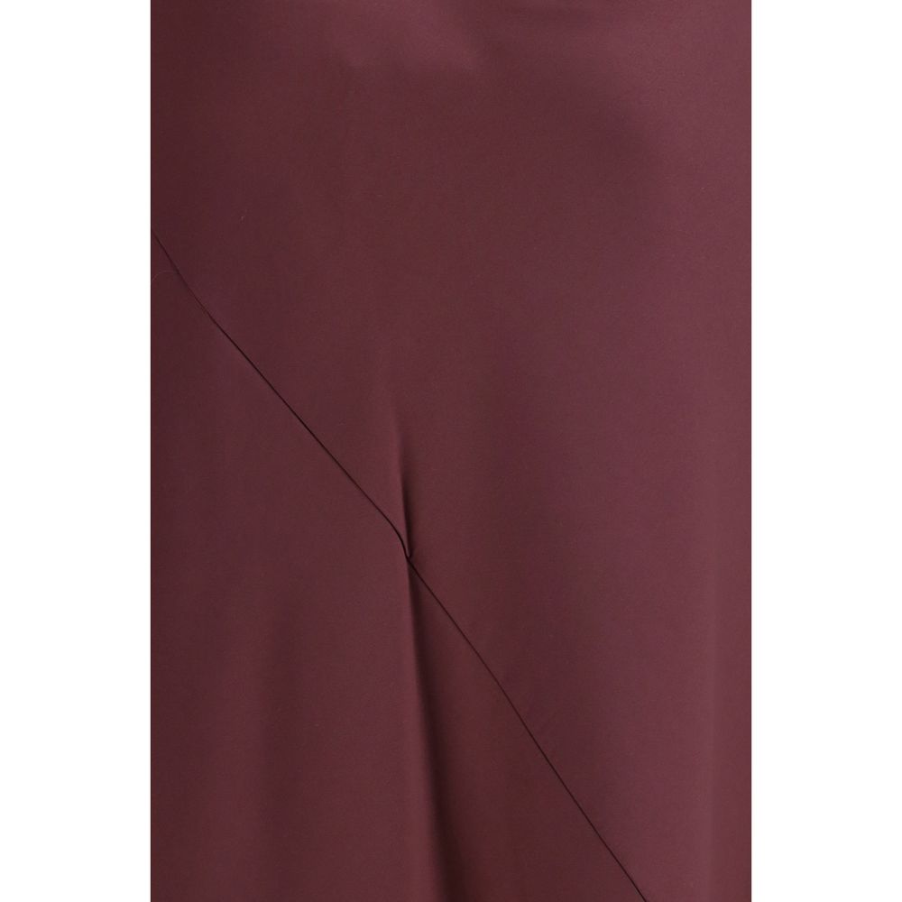 PINKO Bordeaux Marabou Casual Women's Dress