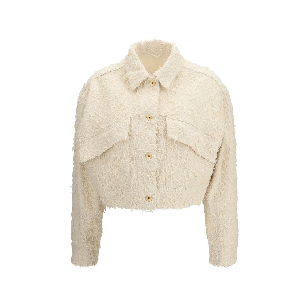 Brunello Cucinelli Beige Cotton Denim Women's Jacket