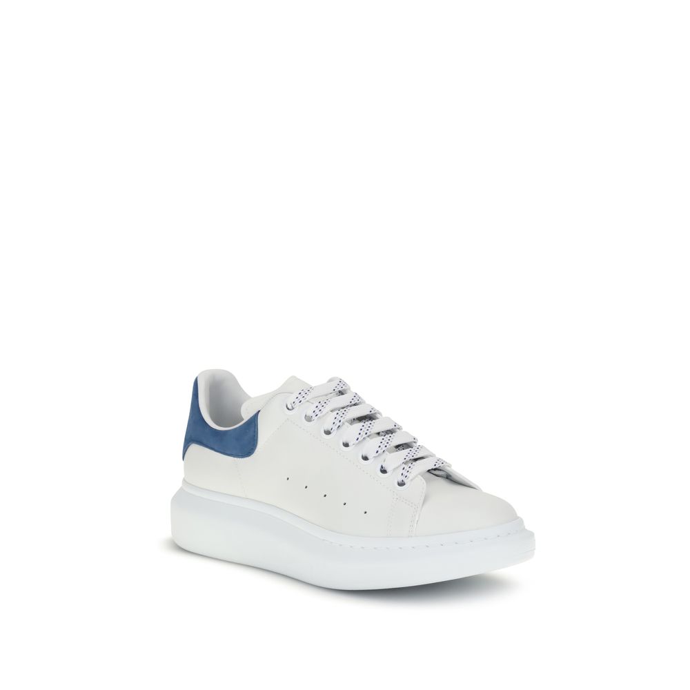 Alexander McQueen White Calf Leather Bos Taurus Platform Men's Sneakers
