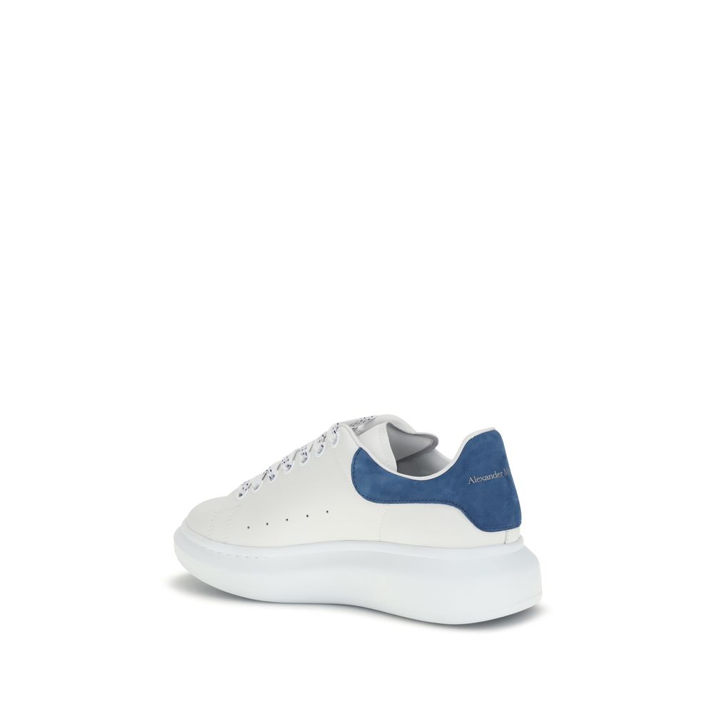 Alexander McQueen White Calf Leather Bos Taurus Platform Men's Sneakers