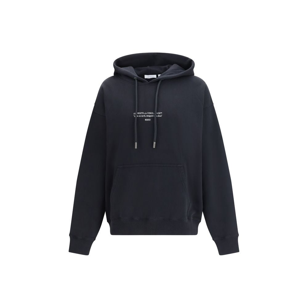 Off-White Black Cotton Men's Sweatshirt