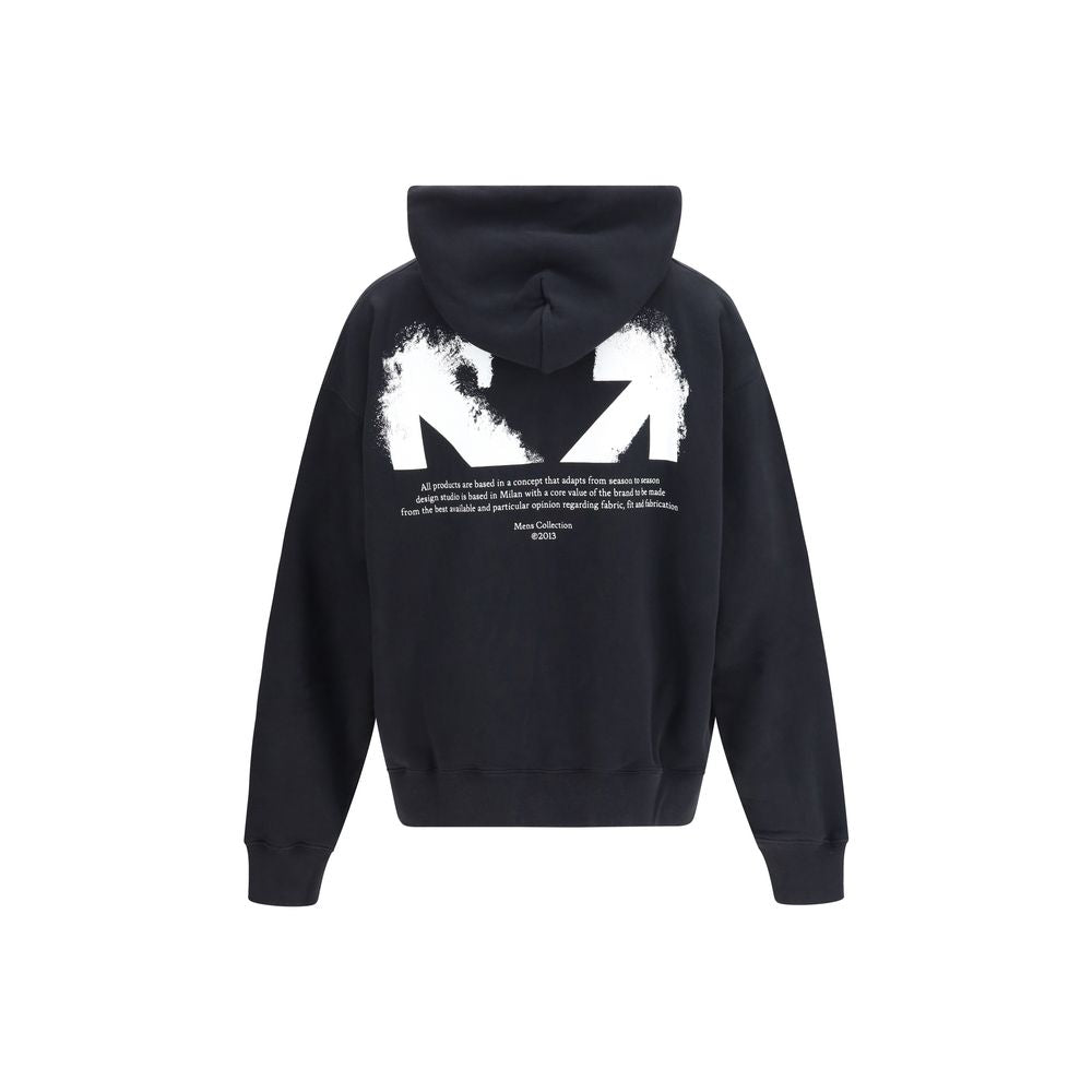 Off-White Black Cotton Men's Sweatshirt