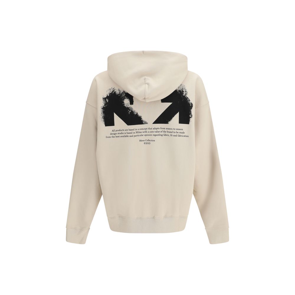 Off-White Beige Cotton Men's Sweatshirt