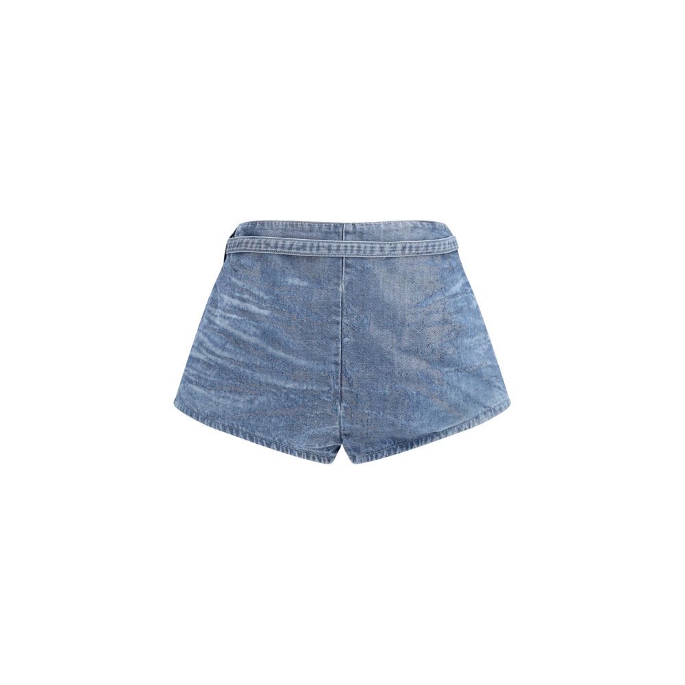Diesel Blue Cotton Bermuda Women's Shorts