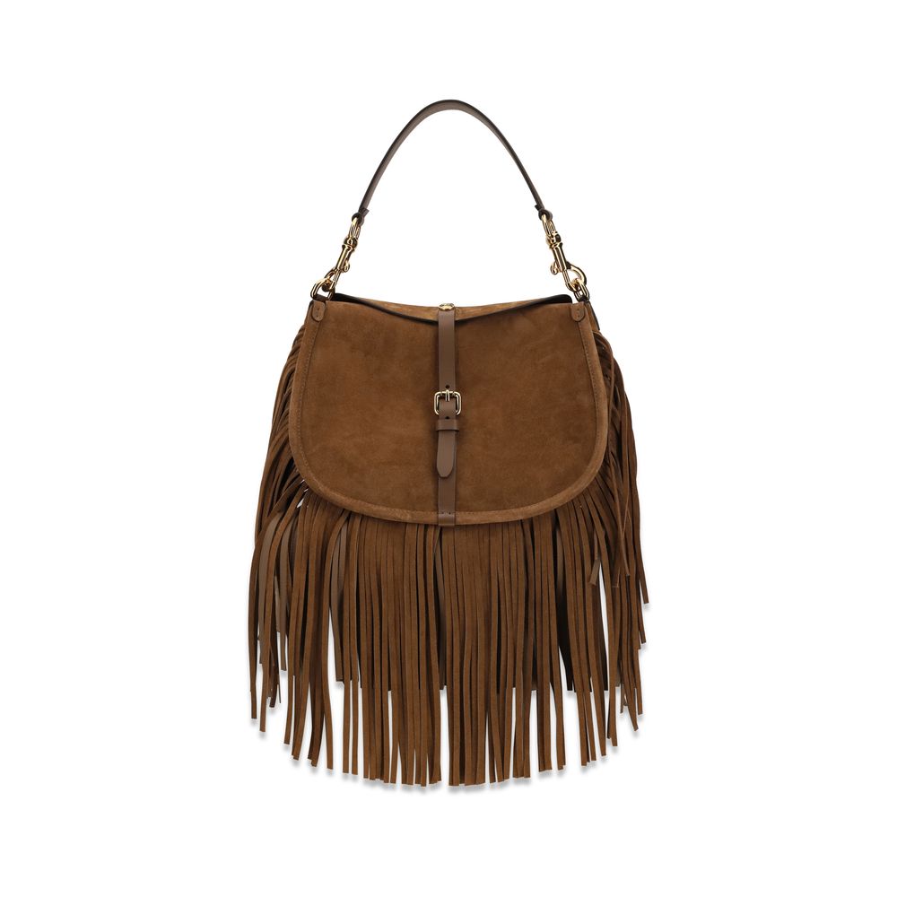 Etro Brown Calf Leather Bos Taurus Shoulder Women's Bag