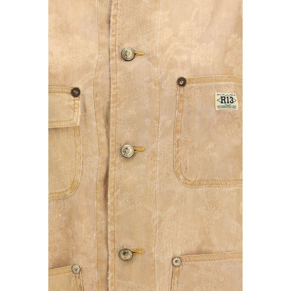 R13 Orange Linen Women's Coat