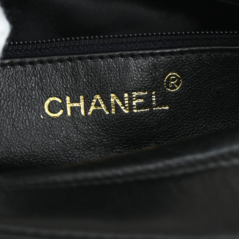 Chanel Camera Black Leather Shoulder Bag (Pre-Owned)