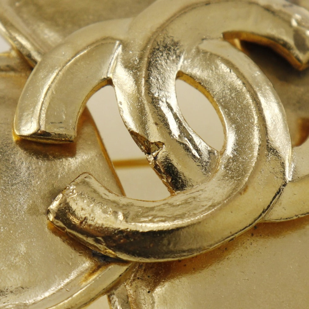 Chanel Coco Mark Gold Gold Brooch Jewelry (Pre-Owned)