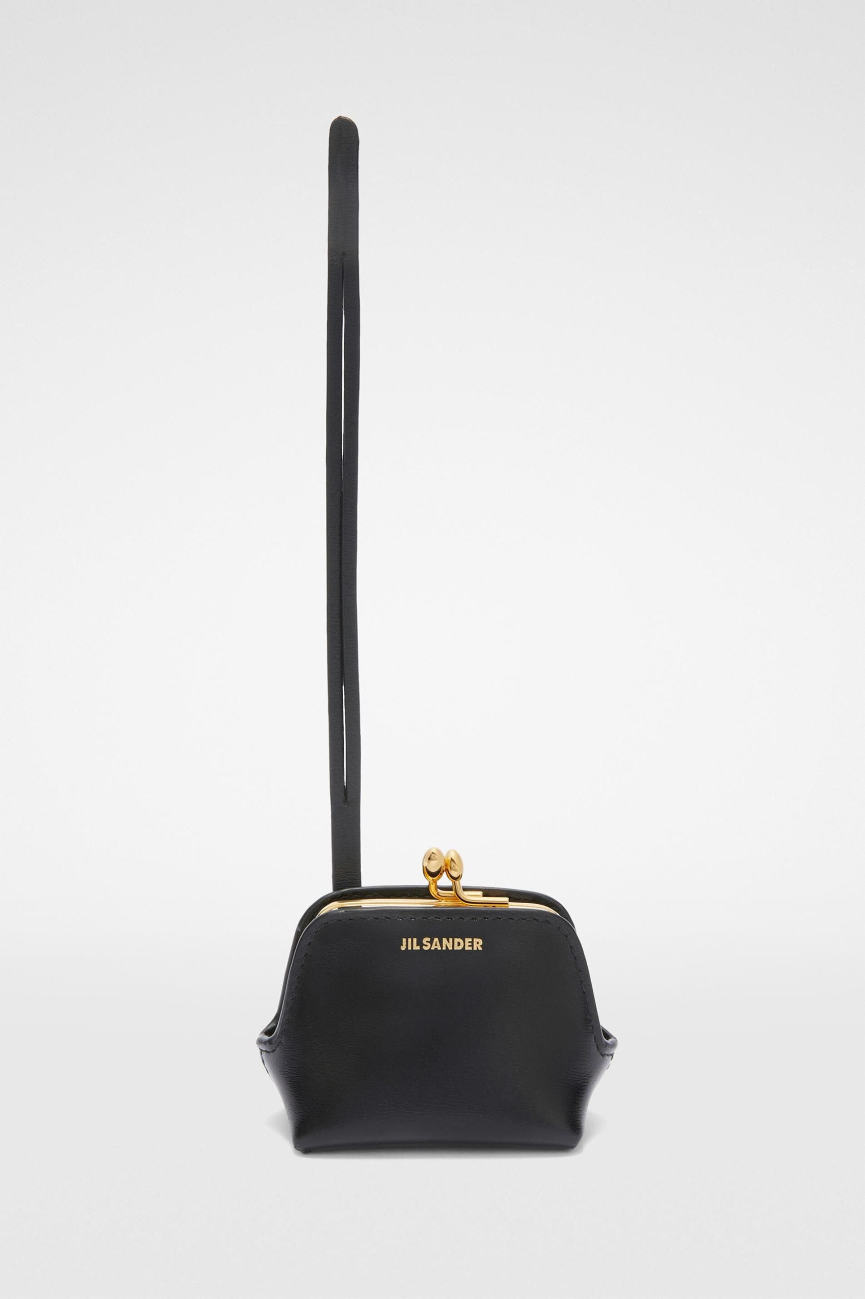 Jil Sander Black Fibres Clutch Women's Bag