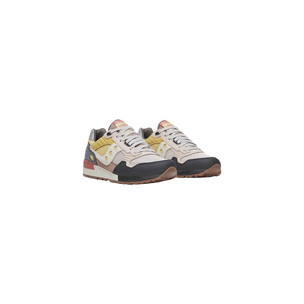 Saucony Beige Suede Leather Low Top Men's Sneakers