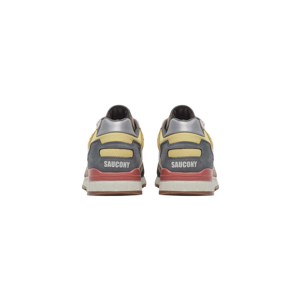 Saucony Beige Suede Leather Low Top Men's Sneakers