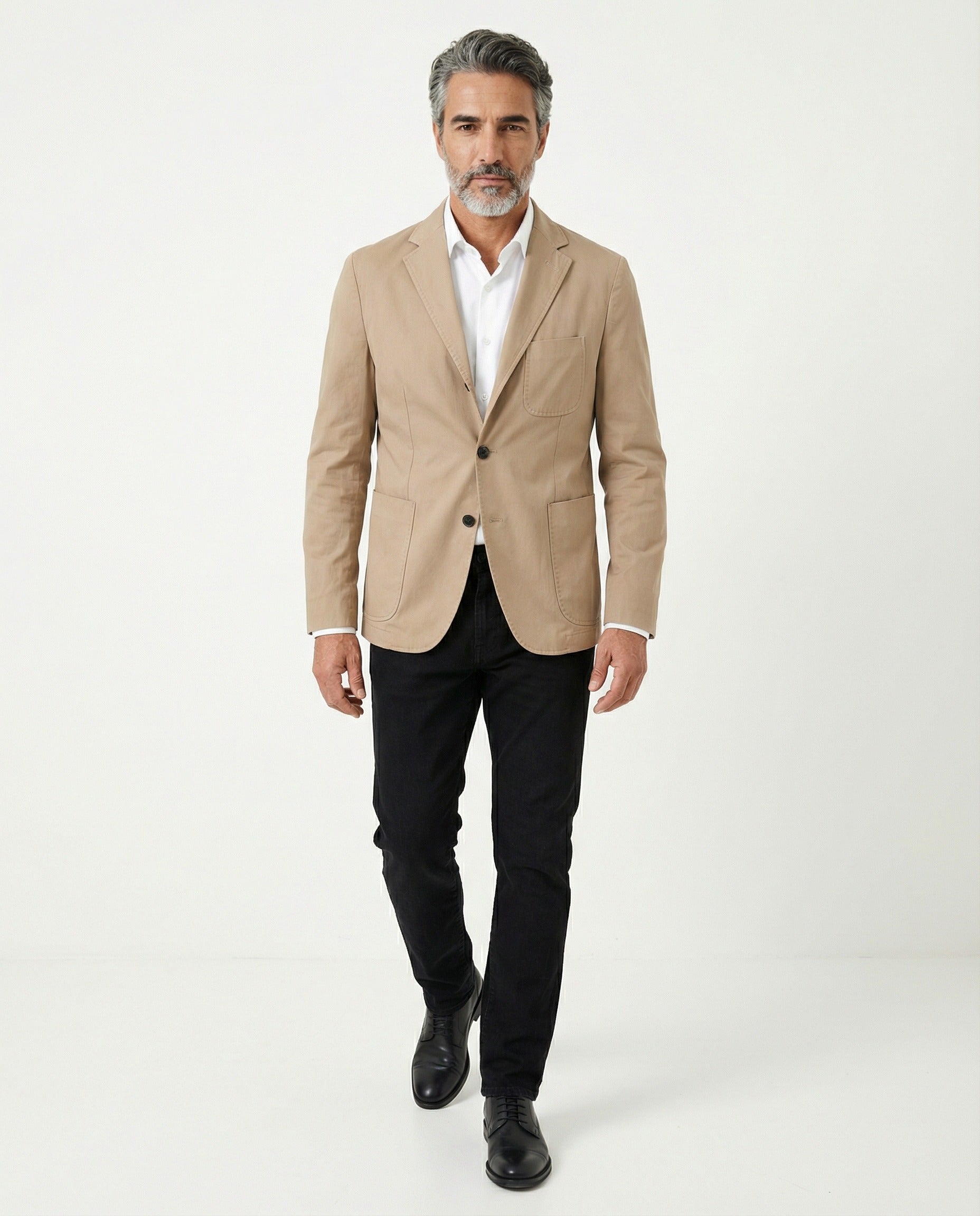 Peserico Beige Cotton Men's Blazer