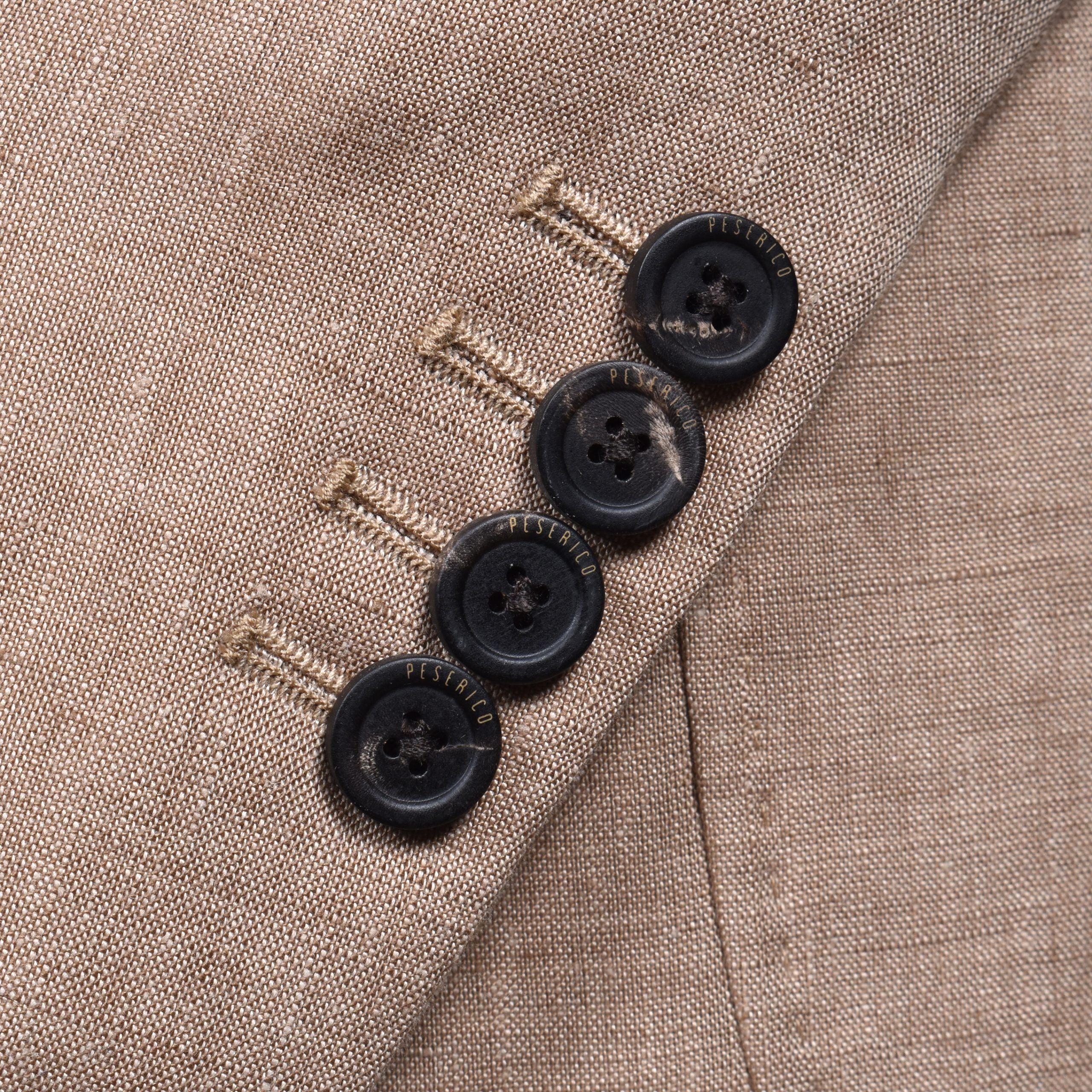 Peserico Beige Linen Men's Blazer