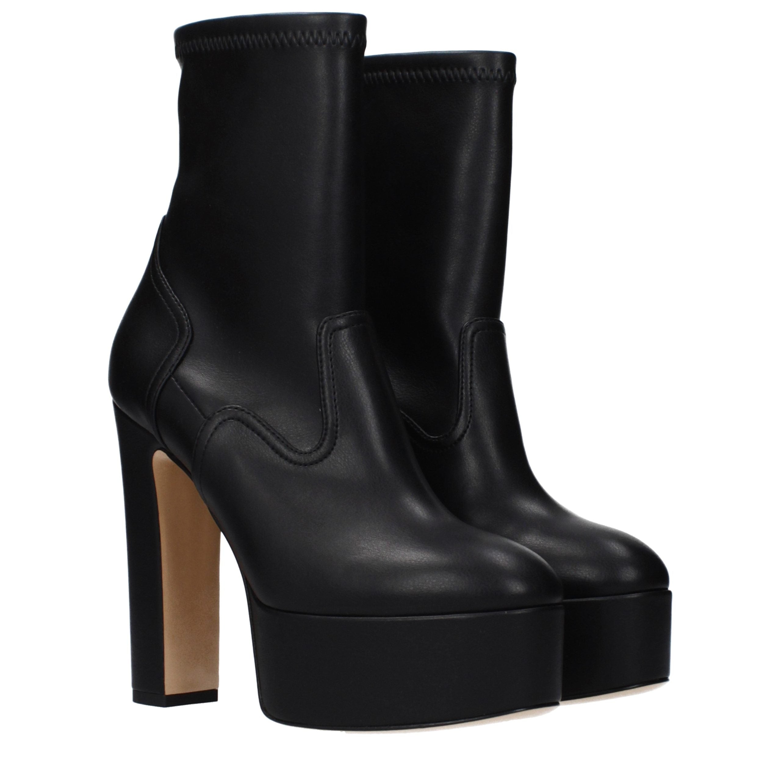 Casadei Black Leather Ankle Women's Boots