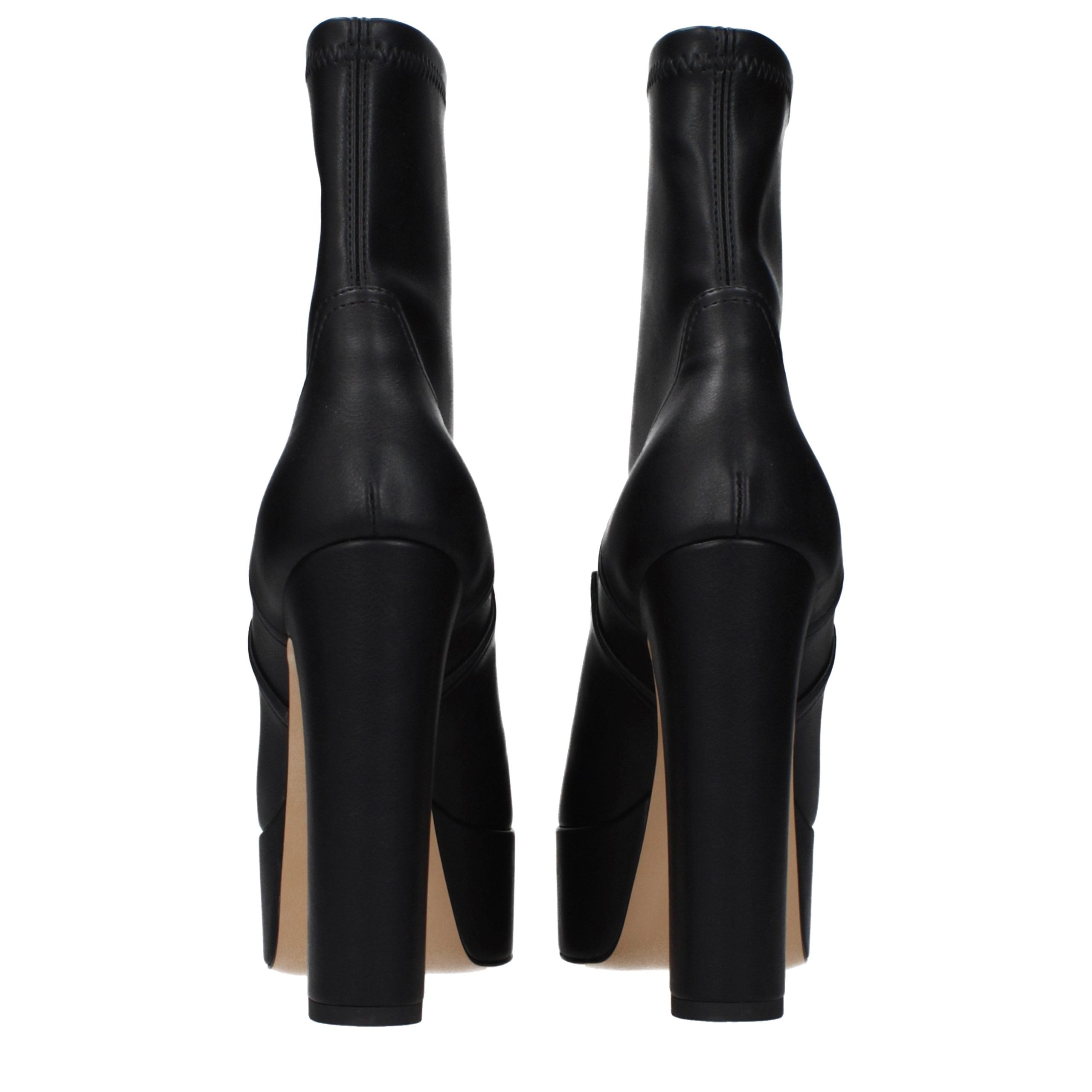 Casadei Black Leather Ankle Women's Boots