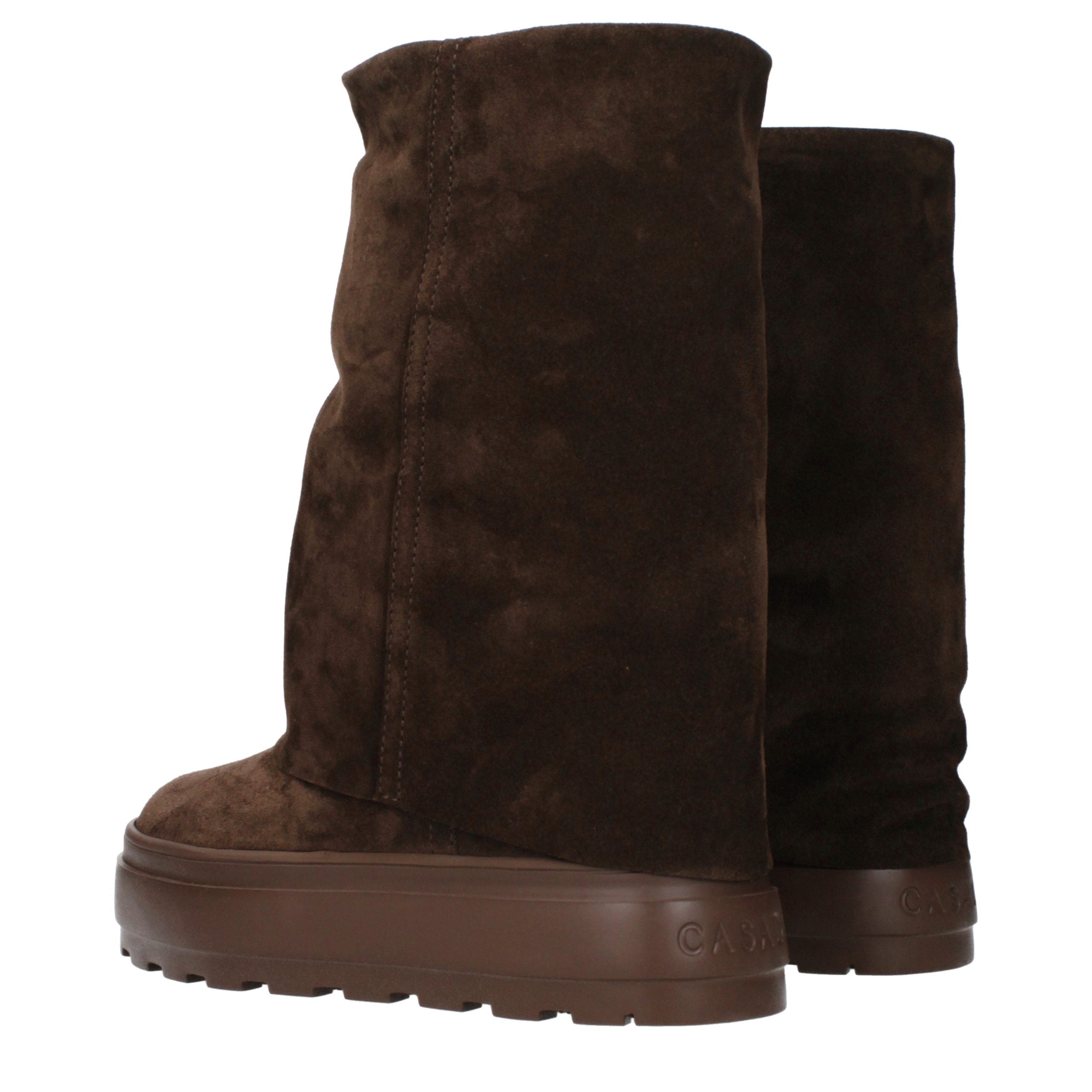 Casadei Brown Leather Ankle Women's Boots