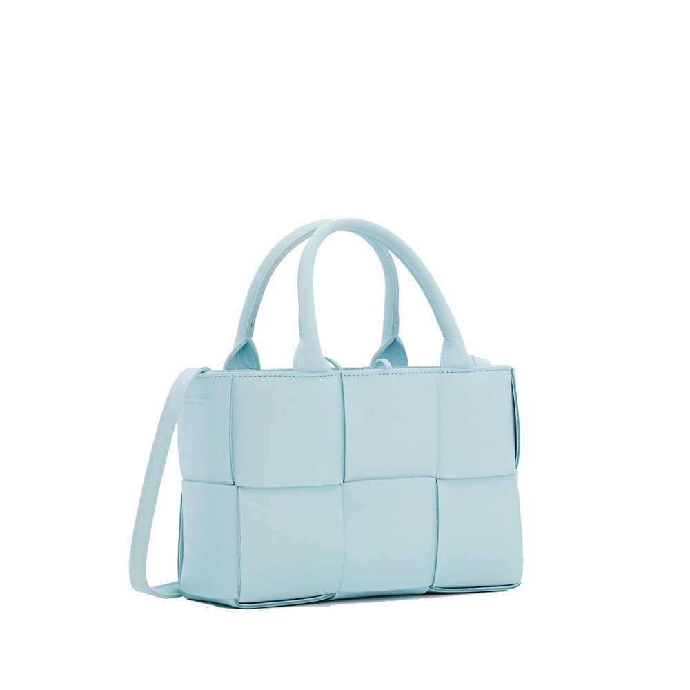 Bottega Veneta Blue Lamb Leather Tote Women's Bag