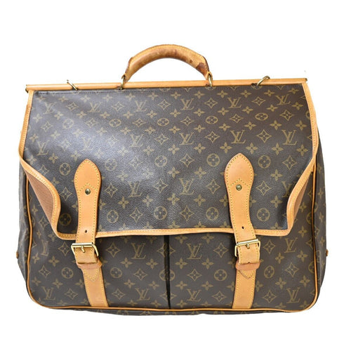 Louis Vuitton Sac Chasse Brown Canvas Shoulder Bag (Pre-Owned)