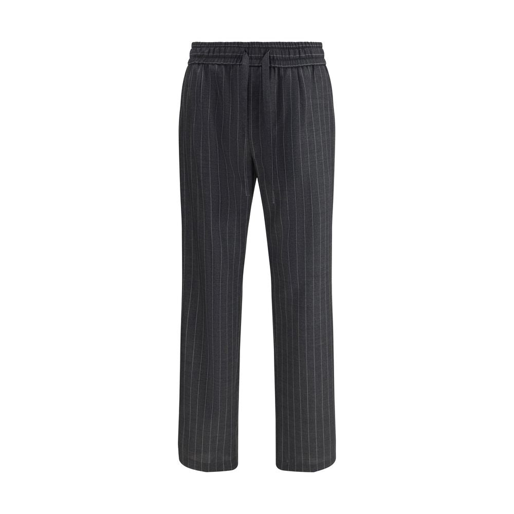 Dolce & Gabbana Gray Wool Oves Aries Casual Men's Pants