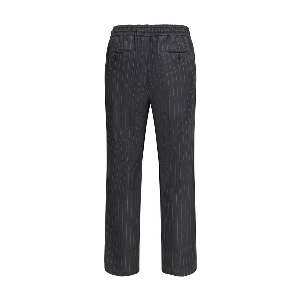 Dolce & Gabbana Gray Wool Oves Aries Casual Men's Pants