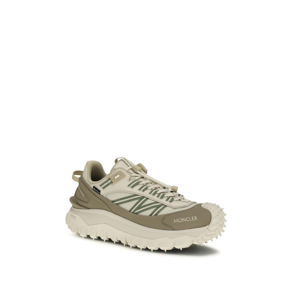 Moncler Beige Polyamide Athletic Men's Sneakers