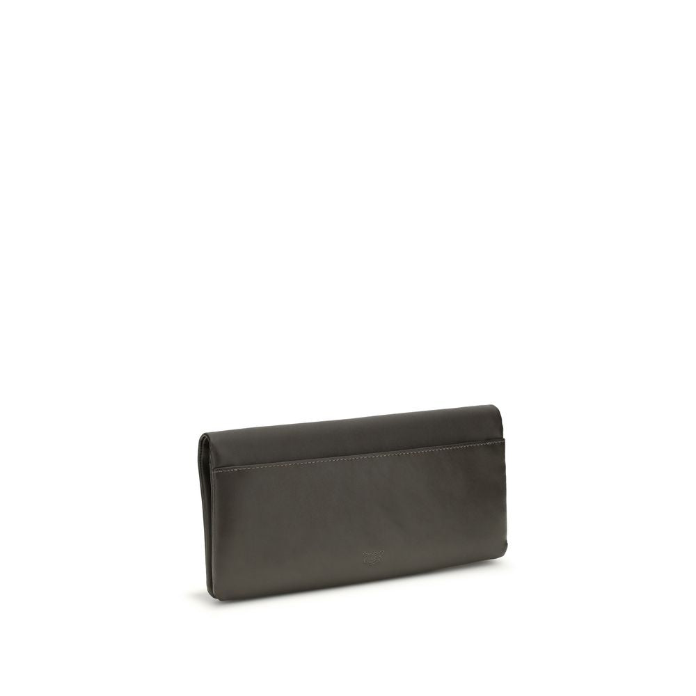 PINKO Bicolor Calf Leather Bos Taurus Clutch Women's Bag