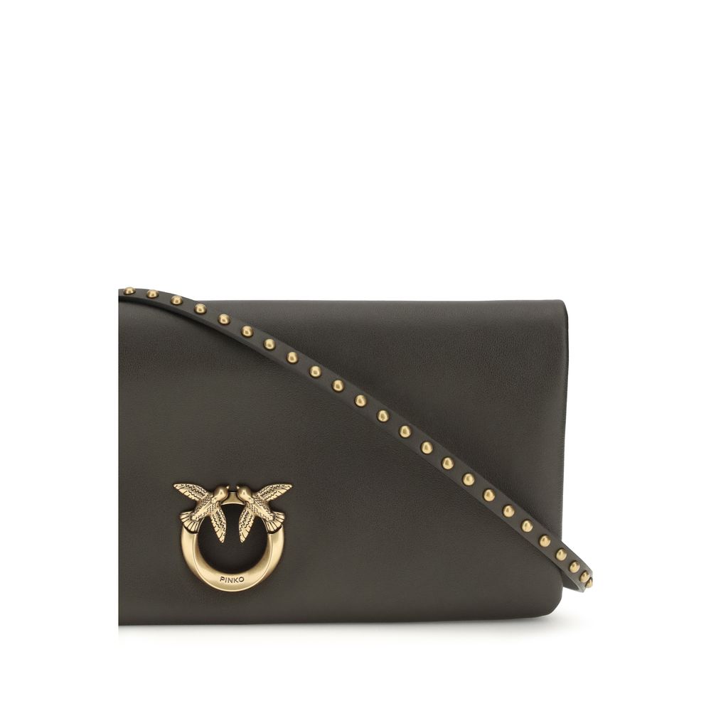 PINKO Bicolor Calf Leather Bos Taurus Clutch Women's Bag