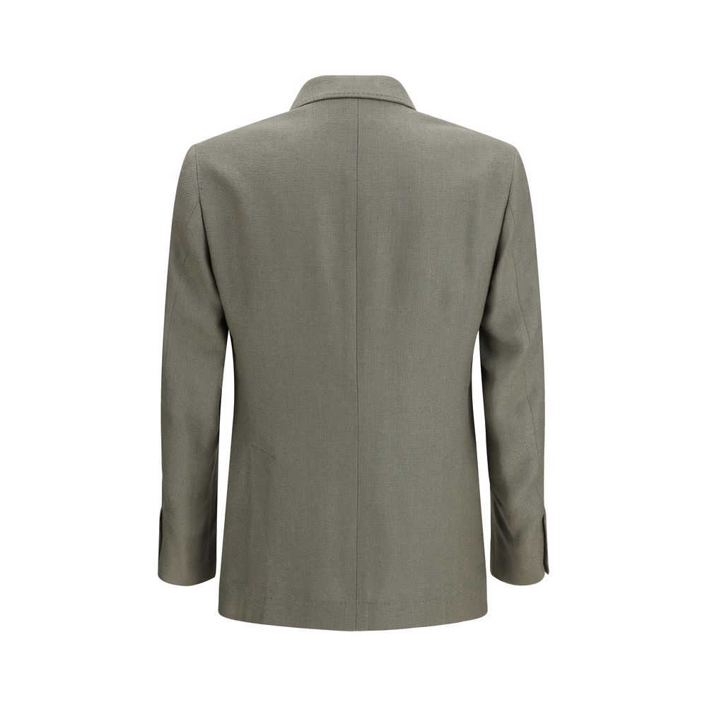 Brunello Cucinelli Bicolor Silk Men's Coat