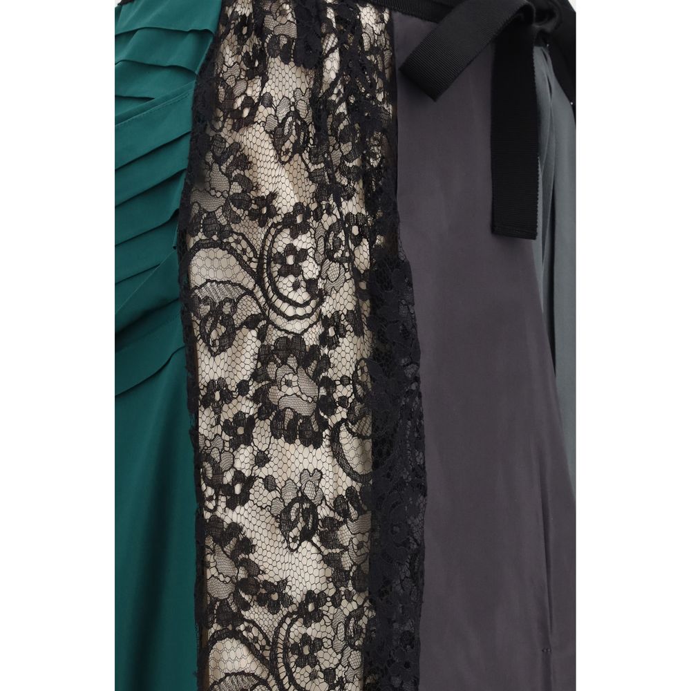 Prada Multicolor Silk Midi Women's Skirt