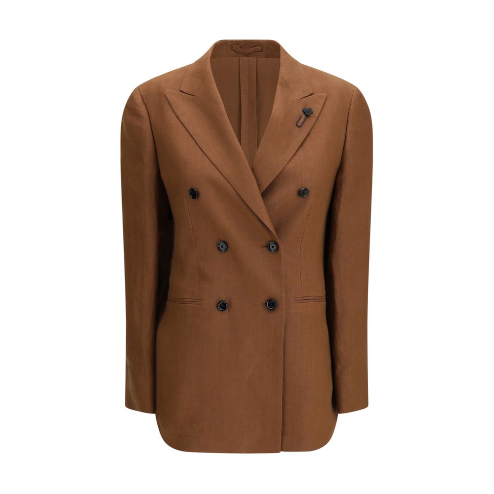 Lardini Brown Linen Women's Blazer