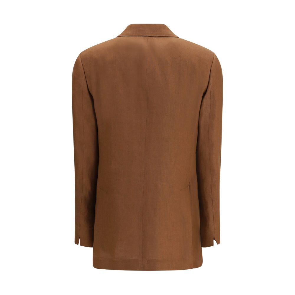 Lardini Brown Linen Women's Blazer