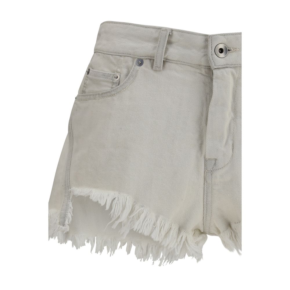 Rick Owens Beige Cotton Bermuda Women's Shorts