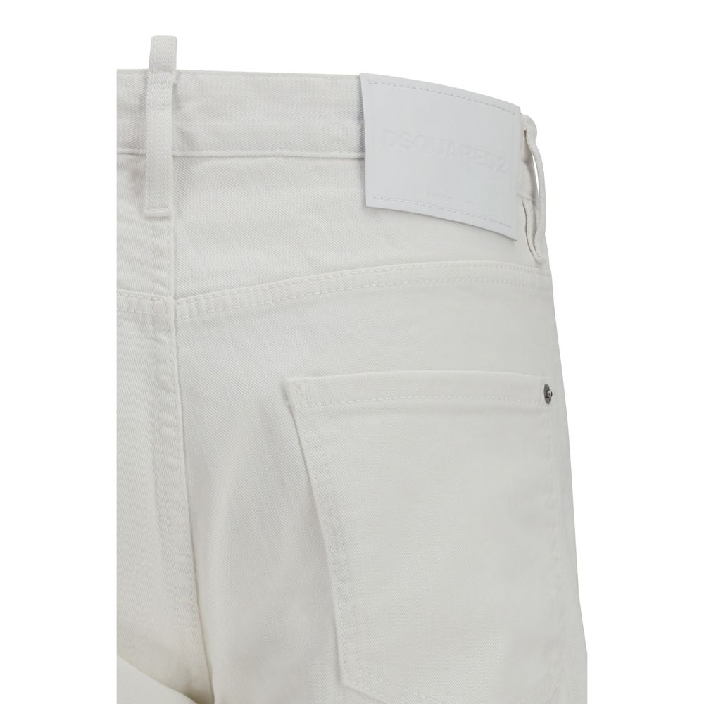 Dsquared² White Cotton Jeans Men's Denim